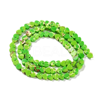 Dyed Synthetic Imperial Jasper Beads Strands G-M403-A37-01-1