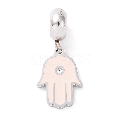 304 Stainless Steel European Dangle Charms STAS-I177-24A-P-1