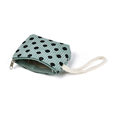 Big Polka Dot Corduroy Clutch Bags AJEW-N003-27-1