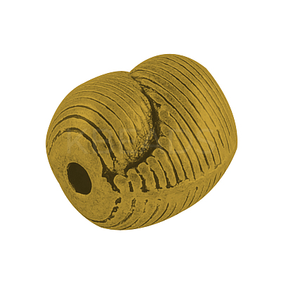 Tibetan Style Alloy Twist Beads TIBEB-5267-AG-NR-1