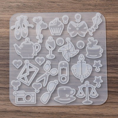 Pendant Silicone Molds AJEW-S041-04A-1