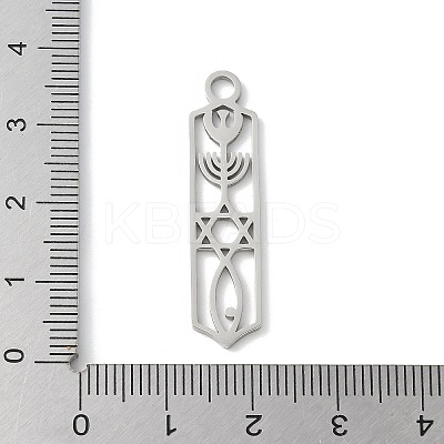 304 Stainless Steel Pendants STAS-E501-09P-1