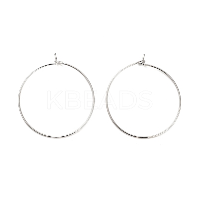 Brass Hoop Earring Findings KK-R112-038D-1