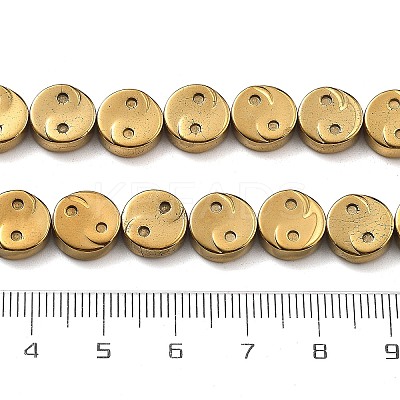 Electroplated Synthetic Non-magnetic Hematite Beads Strands G-B132-C01-01A-1