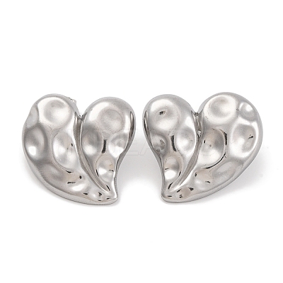 Non-Tarnish 304 Stainless Steel Stud Earrings EJEW-H013-37P-1