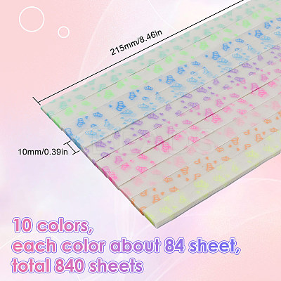 4Sets Luminous Lucky Star Origami Paper DIY-SC0027-36C-1