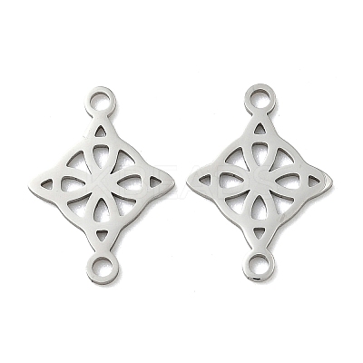 304 Stainless Steel Viking Knot Connector Charms X-STAS-G361-03P-1