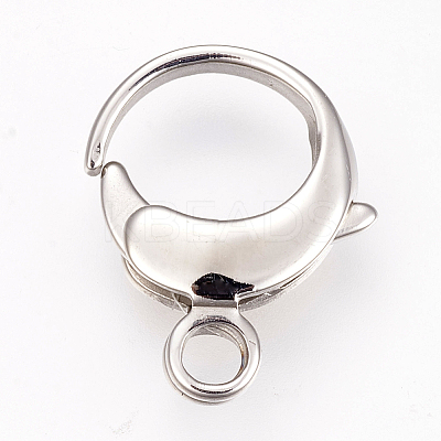 Tarnish Resistant 304 Stainless Steel Lobster Claw Clasps LS-STAS-I082-16P-02-1