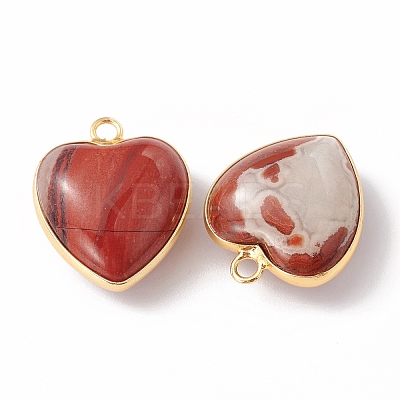 Natural Red Jasper Pendants G-C005-01G-18-1