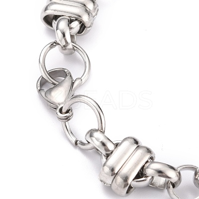 Tarnish Resistant 304 Stainless Steel Link Chain Bracelets BJEW-Z011-01P-1