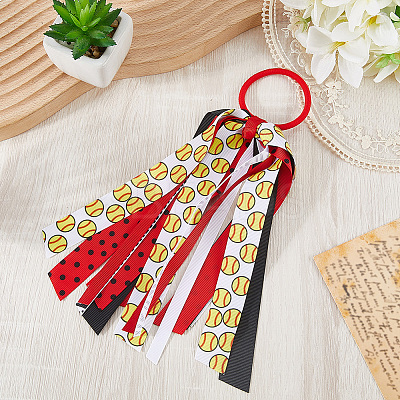 Sports Themes Polyester Elastic Ties Hair Accessories OHAR-WH20011-12A-1