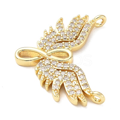 Brass Micro Pave Cubic Zirconia Pendants KK-D357-30G-1