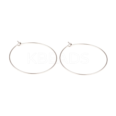 316L Surgical Stainless Steel Hoop Earring Findings STAS-G229-07P-05-1