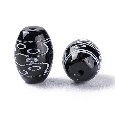 Tibetan Style dZi Beads TDZI-Z001-28-1