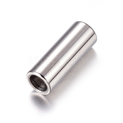 Tarnish Resistant 304 Stainless Steel Magnetic Clasps with Glue-in Ends STAS-K006-07C-1