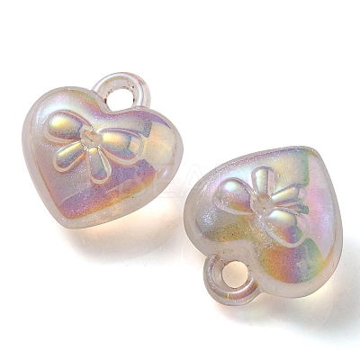 Luminous UV Plating Transparent Acrylic Pendants OACR-P010-10A-1