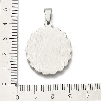 304 Stainless Steel Pendants STAS-Q343-06A-P-1