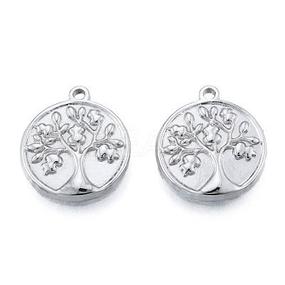 Non-Tarnish 304 Stainless Steel Pendants STAS-N098-210P-1