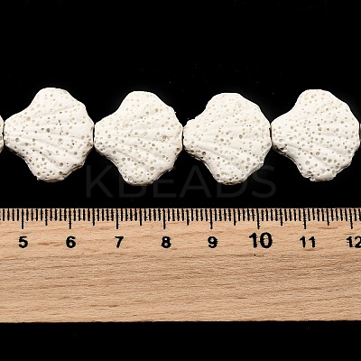 Dyed Natural Lava Rock Beads Strands G-A264-A04-01D-1
