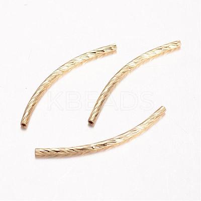 Brass Tube Beads KK-D519-01G-NR-1