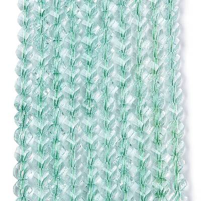 Crackle Transparent Glass Beads Strands GLAA-N068-02A-04-1