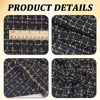 Tartan Pattern Cloth Fabric DIY-WH20009-37B-03-1