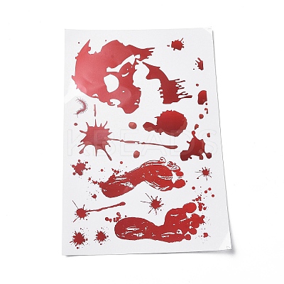 Halloween Theme PVC Static Stickers LS-DIY-F133-04-1