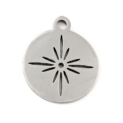 Non-Tarnish 201 Stainless Steel Pendants LS-STAS-E015-07P-1