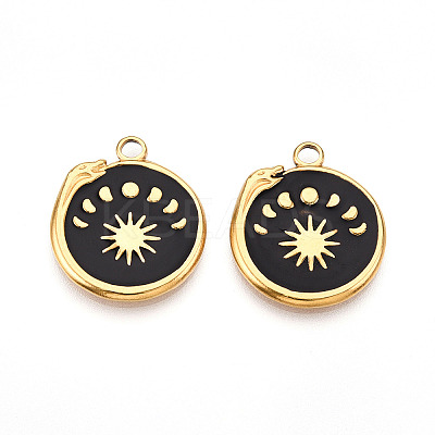 304 Stainless Steel Pendants Ion Plating(IP) STAS-N108-23B-G-1