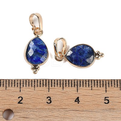 Natural Lapis Lazuli Faceted Pendans X-KK-L218-004G-08-1