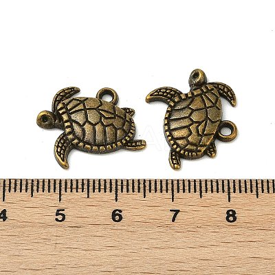 Tibetan Style Alloy Sea Turtle Pendants LS-TIBEP-Q041-029AB-NR-1
