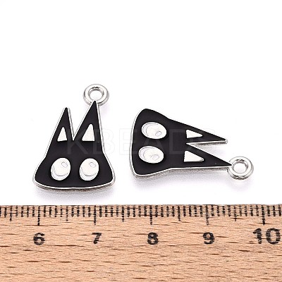 Halloween Theme Alloy Enamel Pendants ENAM-T022-54P-02-1