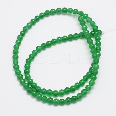 Natural & Dyed Malaysia Jade Bead Strands X-G-A146-4mm-A06-1