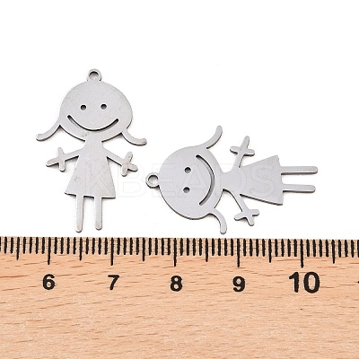 201 Stainless Steel Pendants STAS-I364-11P-1