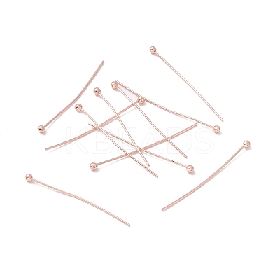 Brass Ball Head Pins KK-WH0058-02C-RG-1