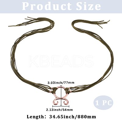 Polyester Chain Belts for Women Ladies Dress AJEW-WH20018-51E-1