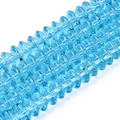 Transparent Glass Beads Strands GLAA-Q113-02A-A07-1