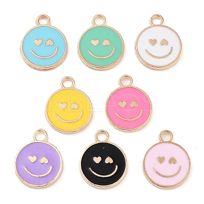 Alloy Enamel Pendants PALLOY-S192-04G-1