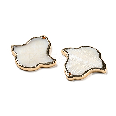 Natural Freshwater Shell Pendants BSHE-G034-21-1