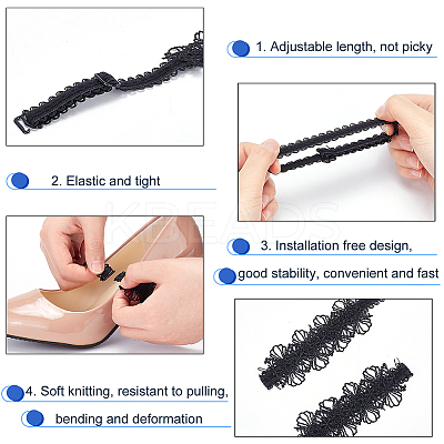 4 Pairs 4 Style Lace Shoelace FIND-PH0007-48-1
