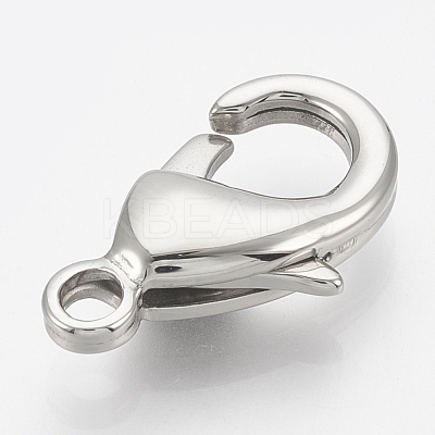 Tarnish Resistant 304 Stainless Steel Lobster Claw Clasps STAS-T033-25D-1