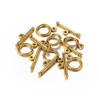 Tibetan Style Alloy Toggle Clasps X-GLF0539Y-NF-1