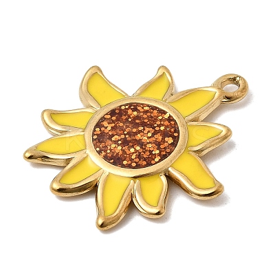 304 Stainless Steel Enamel Pendants STAS-H247-12G-1