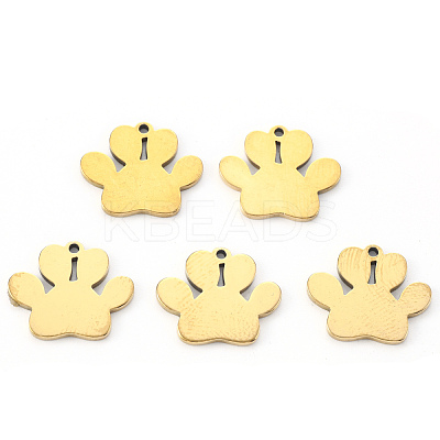 PVD Vacuum Plating 304 Stainless Steel Charms STAS-N092-46G-1