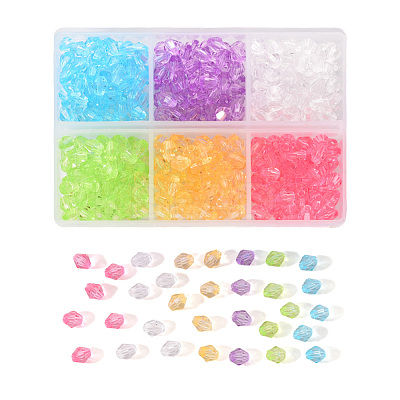 Transparent Acrylic Beads TACR-YW0001-6MM-01-1