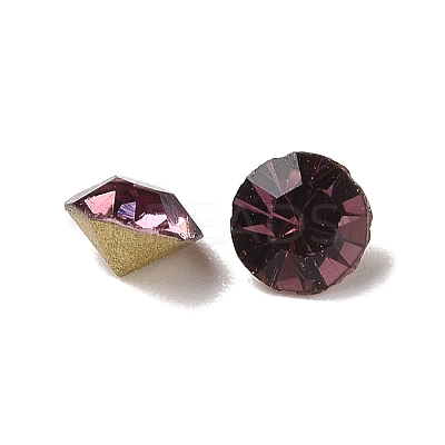 Back Plated Grade A Diamond Glass Pointed Rhinestone RGLA-SS22-015-1