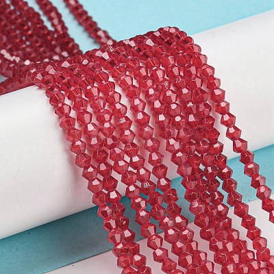 Baking Paint Transparent Glass Beads Strands DGLA-F029-J2mm-09-1