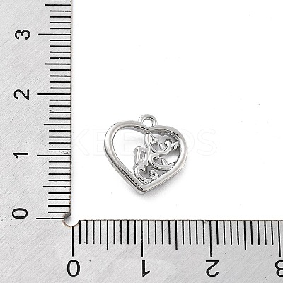 Brass Micro Pave Cubic Zirconia Pendants KK-H511-01P-04-1