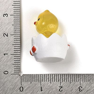 Broken Shell Animal Luminous Resin Display Decorations DJEW-M010-02B-1