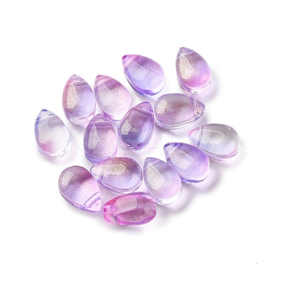 Transparent Glass Charms GGLA-M004-05B-03-01-1